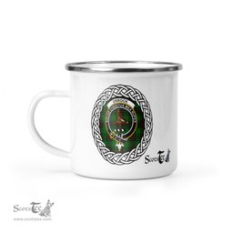 Scotstee Shop Tartan Plaid Camping Mug, Tartan Campfire Mugs, camping coffee mug Orrock Scottish Clan Tartan Crest Badge