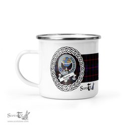 Scotstee Shop Tartan Plaid Camping Mug, Tartan Campfire Mugs, camping coffee mug Nairn Scottish Clan Tartan Crest Badge Coffee Mug Custom Scottish Mug