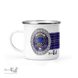 Scotstee Shop Tartan Plaid Camping Mug, Tartan Campfire Mugs, camping coffee mug Ochterlony Scottish Clan Tartan Crest Badge Coffee Mug Custom Scottish Mug