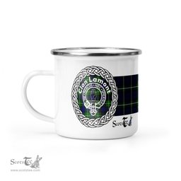 Scotstee Shop Tartan Plaid Camping Mug, Tartan Campfire Mugs, camping coffee mug Lamont Clan Tartan Crest Badge Coffee Mug Custom Scottish Mug