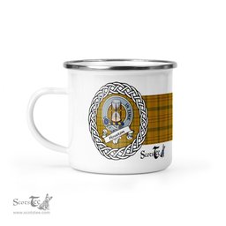 Scotstee Shop Tartan Plaid Camping Mug, Tartan Campfire Mugs, camping coffee mug Houston Scottish Clan Tartan Crest Badge Coffee Mug Custom Scottish Mug