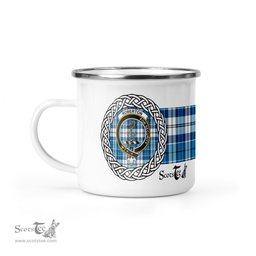 Scotstee Shop Tartan Plaid Camping Mug, Tartan Campfire Mugs, camping coffee mug Roberton Scottish Clan Tartan Crest Badge Coffee Mug Custom Scottish Mug