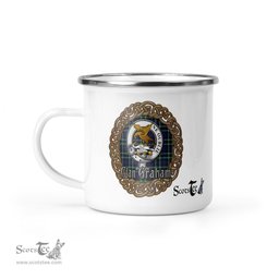 Scotstee Shop Tartan Plaid Camping Mug, Tartan Campfire Mugs, camping coffee mug Graham Celtic Circle