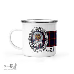 Scotstee Shop Tartan Plaid Camping Mug, Tartan Campfire Mugs, camping coffee mug Agnew Scottish Clan Tartan Crest Badge Coffee Mug Custom Scottish Mug