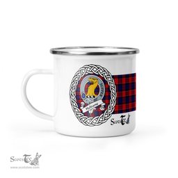 Scotstee Shop Tartan Plaid Camping Mug, Tartan Campfire Mugs, camping coffee mug Haldane Scottish Clan Tartan Crest Badge Coffee Mug Custom Scottish Mug