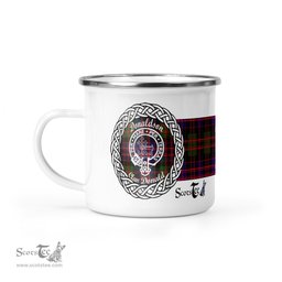 Scotstee Shop Tartan Plaid Camping Mug, Tartan Campfire Mugs, camping coffee mug Donaldson Scottish Clan Tartan Crest Badge Coffee Mug Custom Scottish Mug