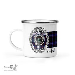 Scotstee Shop Tartan Plaid Camping Mug, Tartan Campfire Mugs, camping coffee mug Guthrie Modern Clan Tartan Crest Badge Coffee Mug Custom Scottish Mug