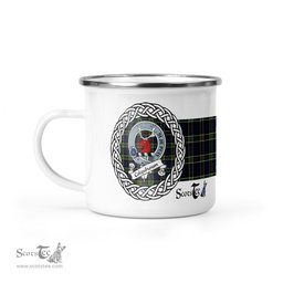 Scotstee Shop Tartan Plaid Camping Mug, Tartan Campfire Mugs, camping coffee mug Colquhoun Scottish Clan Tartan Crest Badge Coffee Mug Custom Scottish Mug