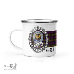 Scotstee Shop Tartan Plaid Camping Mug, Tartan Campfire Mugs, camping coffee mug Carnegie Scottish Clan Tartan Crest Badge Coffee Mug Custom Scottish Mug
