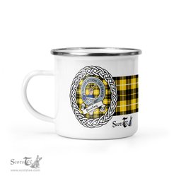 Scotstee Shop Tartan Plaid Camping Mug, Tartan Campfire Mugs, camping coffee mug Barclay Scottish Clan Tartan Crest Badge Coffee Mug Custom Scottish Mug