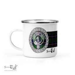 Scotstee Shop Tartan Plaid Camping Mug, Tartan Campfire Mugs, camping coffee mug Carmichael Modern Scottish Clan Tartan Crest Badge Coffee Mug Custom Scottish Mug