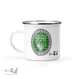 Scotstee Shop Tartan Plaid Camping Mug, Tartan Campfire Mugs, camping coffee mug Currie surname last name Scottish Tartan Crest