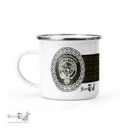 Scotstee Shop Tartan Plaid Camping Mug, Tartan Campfire Mugs, camping coffee mug Cochrane Clan Tartan Crest Badge Coffee Mug Custom Scottish Mug