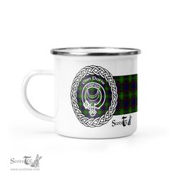 Scotstee Shop Tartan Plaid Camping Mug, Tartan Campfire Mugs, camping coffee mug Durie Clan Tartan Crest Badge Coffee Mug Custom Scottish Mug