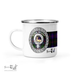 Scotstee Shop Tartan Plaid Camping Mug, Tartan Campfire Mugs, camping coffee mug Blair Clan Tartan Crest Badge Coffee Mug Custom Scottish Mug