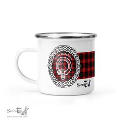 Scotstee Shop Tartan Plaid Camping Mug, Tartan Campfire Mugs, camping coffee mug Belshes Clan Tartan Crest Badge Coffee Mug Custom Scottish Mug