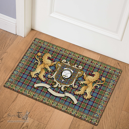 Scottish Norvel Clan Tartan Badge Rampant Lion Tartan Plaid Doormat Scottish Plaid Tartan Plaid - ScotsTee - scotstee.com