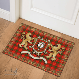 Scottish Maxtone Clan Tartan Badge Rampant Lion Tartan Plaid Doormat Scottish Plaid Tartan Plaid - ScotsTee - scotstee.com