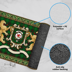 Scottish Primrose Clan Tartan Badge Rampant Lion Tartan Plaid Doormat Scottish Plaid Tartan Plaid - ScotsTee - scotstee.com