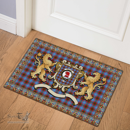 Scottish Pentland Clan Tartan Badge Rampant Lion Tartan Plaid Doormat Scottish Plaid Tartan Plaid - ScotsTee - scotstee.com