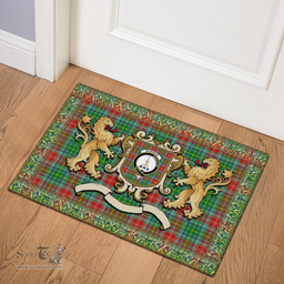 Scottish Muirhead Clan Tartan Badge Rampant Lion Tartan Plaid Doormat Scottish Plaid Tartan Plaid - ScotsTee - scotstee.com