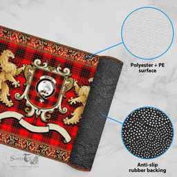 Scottish Wemyss Clan Tartan Badge Rampant Lion Tartan Plaid Doormat Scottish Plaid Tartan Plaid - ScotsTee - scotstee.com