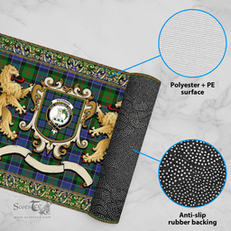 Scottish Paterson Clan Tartan Badge Rampant Lion Tartan Plaid Doormat Scottish Plaid Tartan Plaid - ScotsTee - scotstee.com