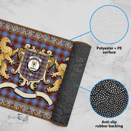 Scottish Preston Clan Tartan Badge Rampant Lion Tartan Plaid Doormat Scottish Plaid Tartan Plaid - ScotsTee - scotstee.com