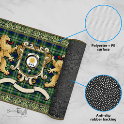 Scottish Purves Clan Tartan Badge Rampant Lion Tartan Plaid Doormat Scottish Plaid Tartan Plaid - ScotsTee - scotstee.com