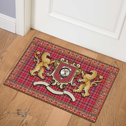 Scottish Straiton Clan Tartan Badge Rampant Lion Tartan Plaid Doormat Scottish Plaid Tartan Plaid - ScotsTee - scotstee.com