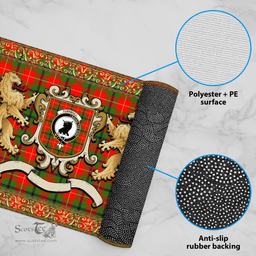 Scottish Turnbull Clan Tartan Badge Rampant Lion Tartan Plaid Doormat Scottish Plaid Tartan Plaid - ScotsTee - scotstee.com