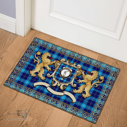 Scottish Mckerrell Clan Tartan Badge Rampant Lion Tartan Plaid Doormat Scottish Plaid Tartan Plaid - ScotsTee - scotstee.com