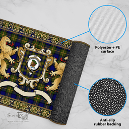 Scottish Muir Clan Tartan Badge Rampant Lion Tartan Plaid Doormat Scottish Plaid Tartan Plaid - ScotsTee - scotstee.com