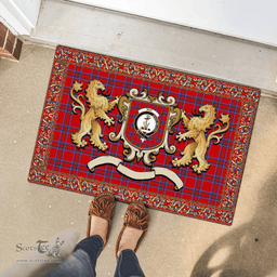 Scottish Rait Clan Tartan Badge Rampant Lion Tartan Plaid Doormat Scottish Plaid Tartan Plaid - ScotsTee - scotstee.com