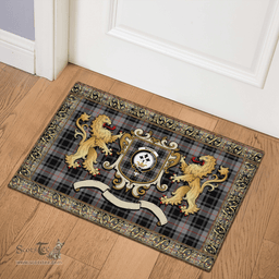 Scottish Moffat Clan Tartan Badge Rampant Lion Tartan Plaid Doormat Scottish Plaid Tartan Plaid - ScotsTee - scotstee.com