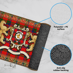 Scottish Nicolson Clan Tartan Badge Rampant Lion Tartan Plaid Doormat Scottish Plaid Tartan Plaid - ScotsTee - scotstee.com