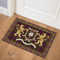 Scottish Carnegie Clan Tartan Badge Rampant Lion Tartan Plaid Doormat Scottish Plaid Tartan Plaid - ScotsTee - scotstee.com