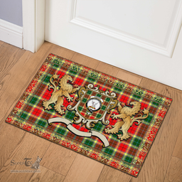Scottish Gibson Clan Tartan Badge Rampant Lion Tartan Plaid Doormat Scottish Plaid Tartan Plaid - ScotsTee - scotstee.com