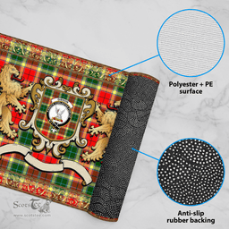 Scottish Gibson Clan Tartan Badge Rampant Lion Tartan Plaid Doormat Scottish Plaid Tartan Plaid - ScotsTee - scotstee.com
