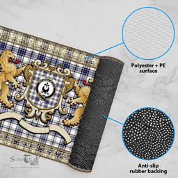 Scottish Hannay Clan Tartan Badge Rampant Lion Tartan Plaid Doormat Scottish Plaid Tartan Plaid - ScotsTee - scotstee.com