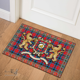 Scottish Mactavish Clan Tartan Badge Rampant Lion Tartan Plaid Doormat Scottish Plaid Tartan Plaid - ScotsTee - scotstee.com