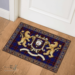 Scottish Home Clan Tartan Badge Rampant Lion Tartan Plaid Doormat Scottish Plaid Tartan Plaid - ScotsTee - scotstee.com