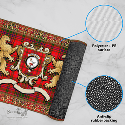 Scottish Macdougall Clan Tartan Badge Rampant Lion Tartan Plaid Doormat Scottish Plaid Tartan Plaid - ScotsTee - scotstee.com