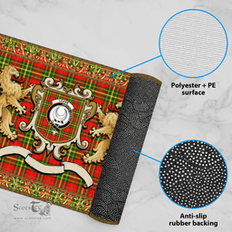 Scottish Leask Clan Tartan Badge Rampant Lion Tartan Plaid Doormat Scottish Plaid Tartan Plaid - ScotsTee - scotstee.com