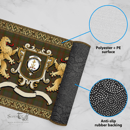 Scottish Gray Clan Tartan Badge Rampant Lion Tartan Plaid Doormat Scottish Plaid Tartan Plaid - ScotsTee - scotstee.com