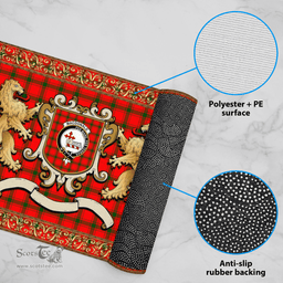 Scottish Macdonald Of Sleat Clan Tartan Badge Rampant Lion Tartan Plaid Doormat Scottish Plaid Tartan Plaid - ScotsTee - scotstee.com