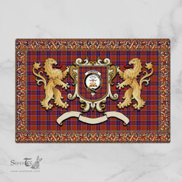 Scottish Cameron Clan Tartan Badge Rampant Lion Tartan Plaid Doormat Scottish Plaid Tartan Plaid - ScotsTee - scotstee.com