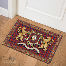 Scottish Cameron Clan Tartan Badge Rampant Lion Tartan Plaid Doormat Scottish Plaid Tartan Plaid - ScotsTee - scotstee.com