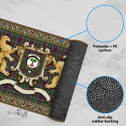 Scottish Crosbie Clan Tartan Badge Rampant Lion Tartan Plaid Doormat Scottish Plaid Tartan Plaid - ScotsTee - scotstee.com