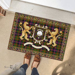 Scottish Cochrane Clan Tartan Badge Rampant Lion Tartan Plaid Doormat Scottish Plaid Tartan Plaid - ScotsTee - scotstee.com